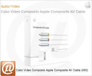 MC748BZ/A - Cabo Vdeo Composto Apple Composite AV Cable (A93)