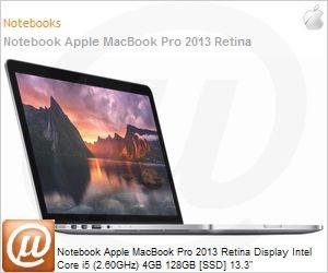 ME864BZ/A - Notebook Apple MacBook Pro 2013 Retina Display Intel Core i5 (2.60GHz) 4GB 128GB [SSD] 13.3"