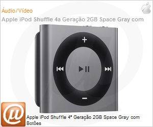 ME949BZ/A - Apple iPod Shuffle 4 Gerao 2GB Space Gray com Botes