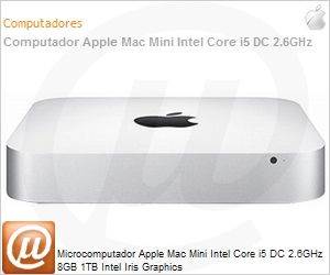 MGEN2BZ/A - Desktop-PC Apple Mac Mini Intel Core i5 DC 2.6GHz 8GB 1TB Intel Iris Graphics
