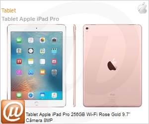 MM1A2BZ/A - Tablet Apple iPad Pro 256GB Wi-Fi Rose Gold 9.7" Cmera 8MP