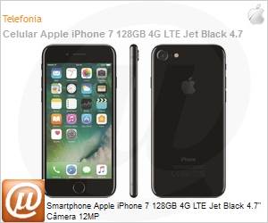 MN962BZ/A - Smartphone Apple iPhone 7 128GB 4G LTE Jet Black 4.7" Cmera 12MP