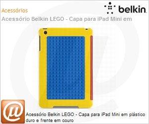 F7N110B1C00 - Acessrio Belkin LEGO - Capa para iPad Mini em plstico duro e frente em couro