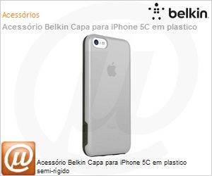 F8W371btC00 - Acessrio Belkin Capa para iPhone 5C em plastico semi-rgido