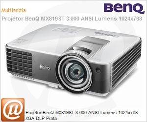 9H.J7477.15L - Projetor BenQ MX819ST 3.000 ANSI Lumens 1024x768 XGA DLP Prata