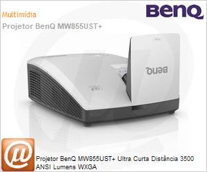 9H.JKS77.24L - Projetor BenQ MW855UST+ Ultra Curta Distncia 3500 ANSI Lumens WXGA