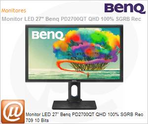 PD2700QT - Monitor 27" LED Benq PD2700QT QHD 100% SGRB Rec 709 10 Bits