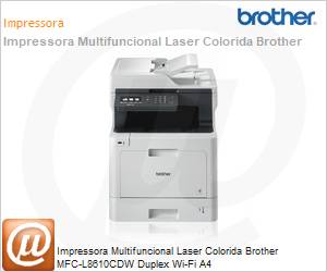 MFC-L8610CDW - Impressora Multifuncional Laser Colorida Brother MFC-L8610CDW Duplex Wi-Fi A4 