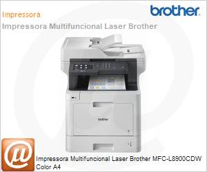 MFC-L8900CDW - Impressora Laser Colorida Multifuncional Brother MFC-L8900CDW A4 