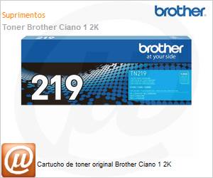 TN219CBR - Cartucho de toner original Brother Ciano 1 2K 