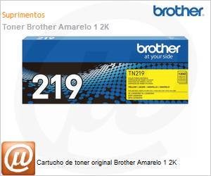 TN219YBR - Cartucho de toner original Brother Amarelo 1 2K 