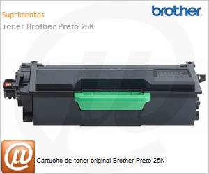 TN3662XLSBR - Cartucho de toner original Brother Preto 25K 