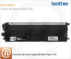 TN413BKBR - Cartucho de toner original Brother Preto 4.5K 