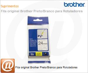 TZ-EFX251 - Fita original Brother Preto/Branco para Rotuladores