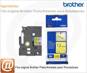 TZES631 - Fita original Brother Preto/Amarelo para Rotuladores