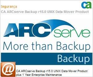 BABWBR1500W62C4 - CA ARCserve Backup r15.0 UNIX Data Mover Product plus 1 Ano Enterprise Maintenance 