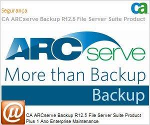 CAABFSS125W00G4 - CA ARCserve Backup R12.5 File Server Suite Product Plus 1 Ano Enterprise Maintenance 