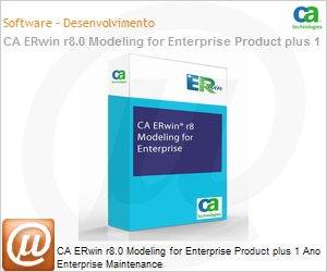 ER8EENPDT0000C4 - CA ERwin r8.0 Modeling for Enterprise Product plus 1 Ano Enterprise Maintenance 