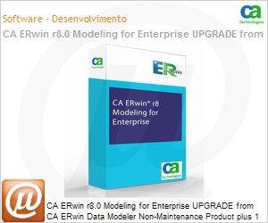 ER8EEUPGRNMSEG4 - CA ERwin r8.0 Modeling for Enterprise UPGRADE from CA ERwin Data Modeler Non-Maintenance Product plus 1 Ano Enterprise Maintenance 