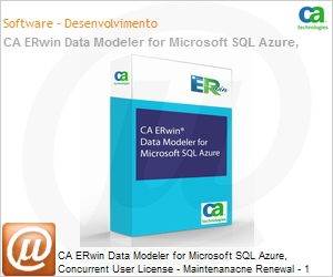 GMRERSQAZCL00GG - CA ERwin Data Modeler for Microsoft SQL Azure, Concurrent User License - Maintenanacne Renewal - 1 Ano Enterprise Maintenance Renewal GLP-GG 10 pontos