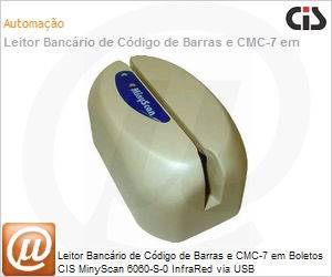 1011C06060S0000 - Leitor Bancrio de Cdigo de Barras e CMC-7 em Boletos CIS MinyScan 6060-S-0 InfraRed via USB