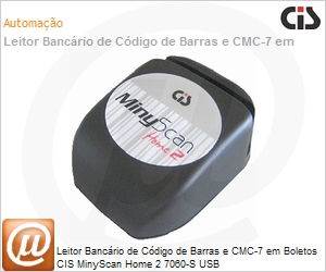 1011C07060S0200 - Leitor Bancrio de Cdigo de Barras e CMC-7 em Boletos CIS MinyScan Home 2 7060-S USB