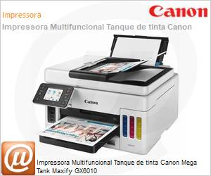 4470C005AA - Impressora Multifuncional Tanque de tinta Canon Mega Tank Maxify GX6010