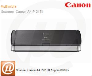 9705B007AC - Scanner Canon A4 P-215II 15ppm 600dpi