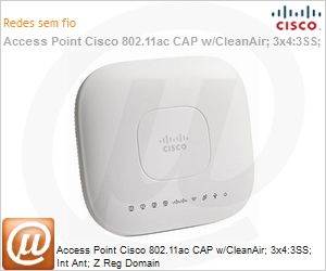 AIR-CAP2702I-Z-K9 - Access Point Cisco 802.11ac CAP w/CleanAir; 3x4:3SS; Int Ant; Z Reg Domain