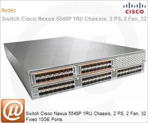 N5K-C5548P-FA - Switch Cisco Nexus 5548P 1RU Chassis, 2 PS, 2 Fan, 32 Fixed 10GE Ports