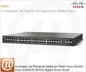 SG250-50-K9-BR - Comutador de Pacote de Dados em Rede Cisco (Switch) - Cisco SG250-50 50-Port Gigabit Smart Switch