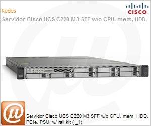 UCSC-C220-M3S - Servidor Cisco UCS C220 M3 SFF w/o CPU, mem, HDD, PCIe, PSU, w/ rail kit ( _1)