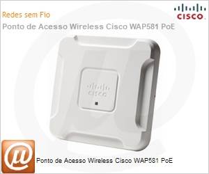WAP581-I-K9 - Ponto de Acesso Wireless Cisco WAP581 PoE