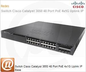 WS-C3650-48PS-S - Switch Cisco Catalyst 3650 48 Port PoE 4x1G Uplink IP Base
