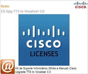 NTTS-3.0-3.1-UPG=-K - Kit de Suporte Informtico (Mdia e Manual) Cisco UPGRADE TTS to Vocalizer 3.0 