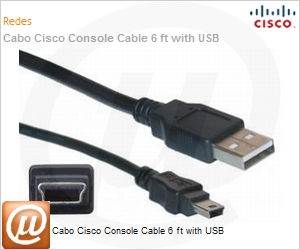 CAB-CONSOLE-USB - Cabo Cisco Console Cable 6 ft with USB
