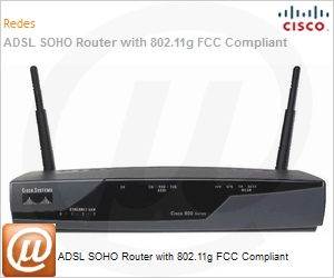 CISCO857W-G-A-K9 - ADSL SOHO Router with 802.11g FCC Compliant
