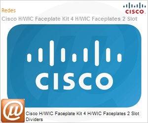 H/WIC-BLANK-KIT= - Cisco H/WIC Faceplate Kit 4 H/WIC Faceplates 2 Slot Dividers