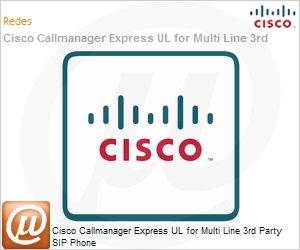 SW-CCME-UL-3PSIPM= - Cisco Callmanager Express UL for Multi Line 3rd Party SIP Phone