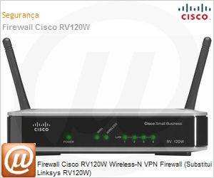 RV120W-A-NA - Firewall Cisco RV120W Wireless-N VPN Firewall (Substitui Linksys RV120W)