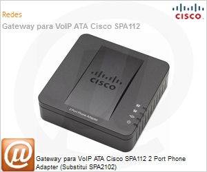 SPA112 - Gateway para VoIP ATA Cisco SPA112 2 Port Phone Adapter (Substitui SPA2102)