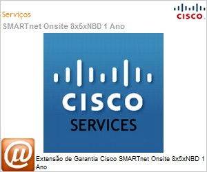 CON-OS-AS5SSL10 - Extenso de Garantia Cisco SMARTnet Onsite 8x5xNBD 1 Ano 