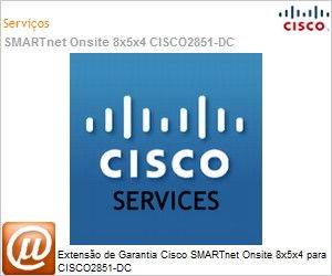 CON-OSE-2851DC - Extenso de Garantia Cisco SMARTnet Onsite 8x5x4 para CISCO2851-DC 