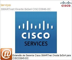 CON-OSE-3845DC - Extenso de Garantia Cisco SMARTnet Onsite 8x5x4 para CISCO3845-DC 