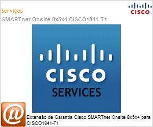 CON-OSE-C1841T1 - Extenso de Garantia Cisco SMARTnet Onsite 8x5x4 para CISCO1841-T1 