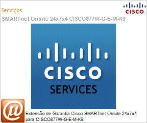 CON-OSP-877WGEM - Extenso de Garantia Cisco SMARTnet Onsite 24x7x4 para CISCO877W-G-E-M-K9 