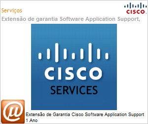 CON-SAS-VSMSW40 - Extenso de Garantia Cisco Software Application Support 1 Ano 