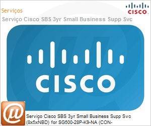 CON-SBS-SVC2-WKPL - Servio Cisco SBS 3yr Small Business Supp Svc (8x5xNBD) for SG500-28P-K9-NA (CON- 