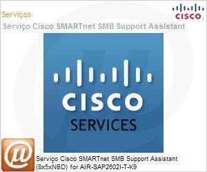 CON-SMBS-C262JAT - Servio Cisco SMARTnet SMB Support Assistant (8x5xNBD) for AIR-SAP2602I-T-K9 