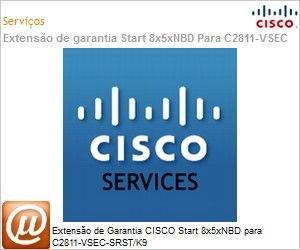CON-SMBS-C2811SRS - Extenso de Garantia CISCO Start 8x5xNBD para C2811-VSEC-SRST/K9 
